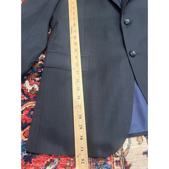 SuitSupply Charcoal Napoli Single Breasted Pure Wool Suit Jacket Size 46 Long - Picture 11 of 12